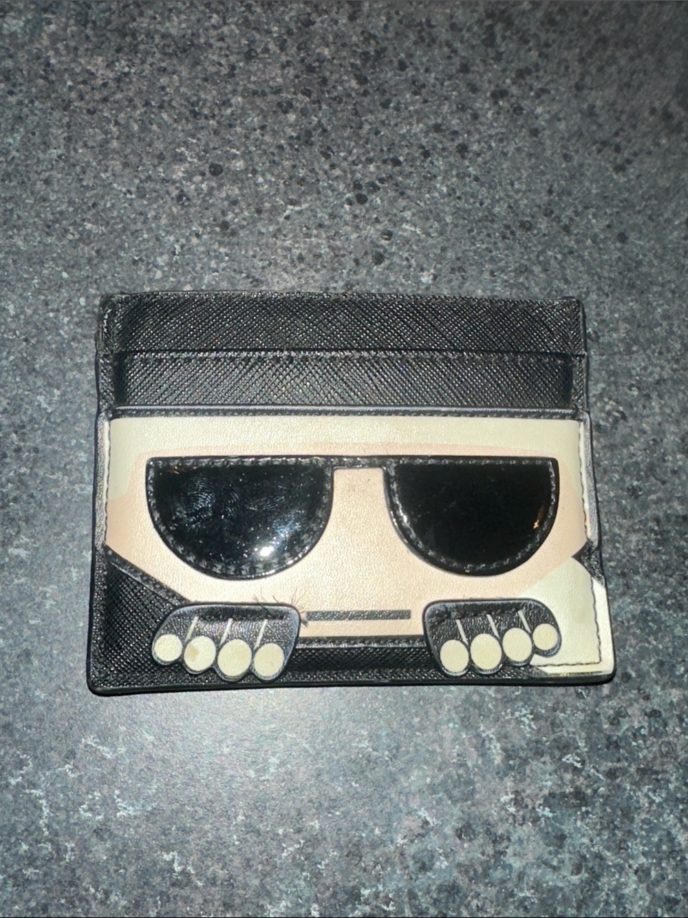 Stylish Black and Cream Novelty Card Holder